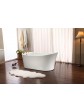 Freestanding bathtub, model RIVEN  in size 170x80x72 cm - 3